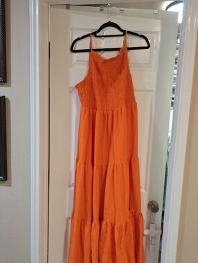 ASOS Orange Maxi Dress